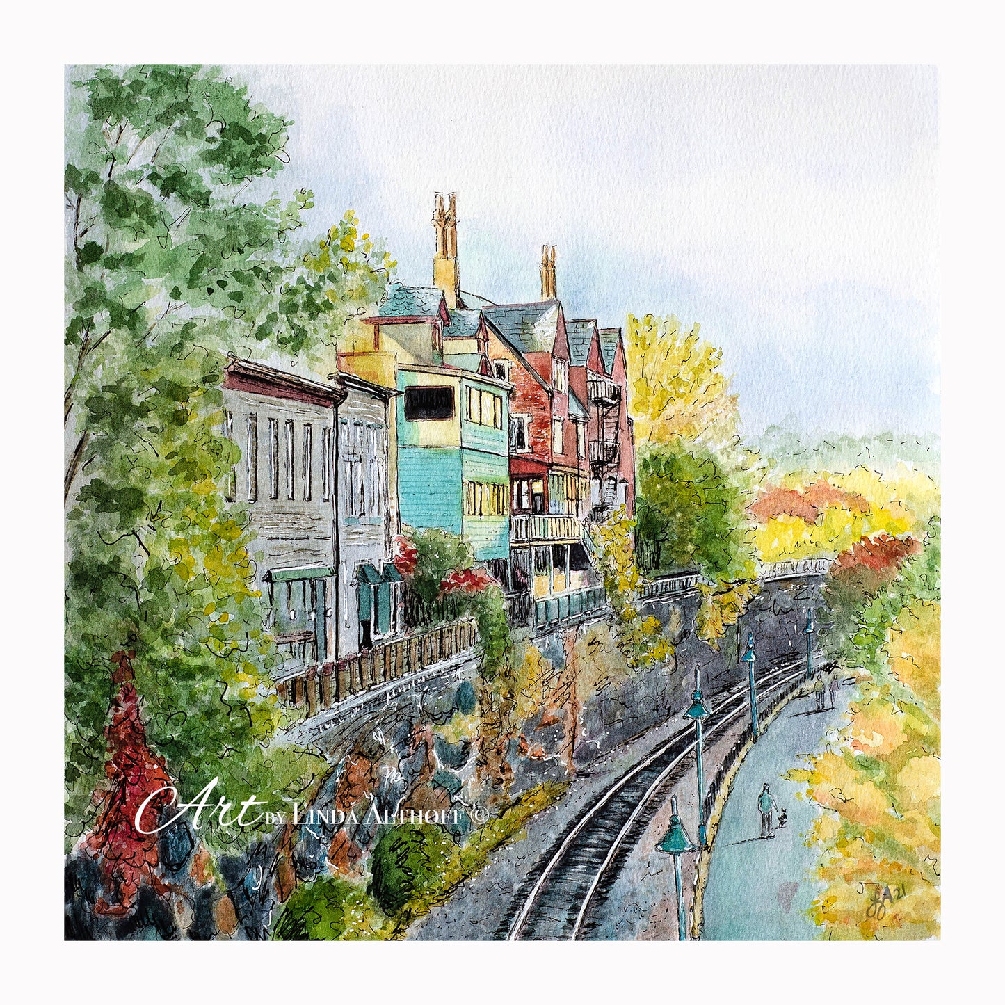 Duluth MN Lakewalk - A Taste of Europe Print