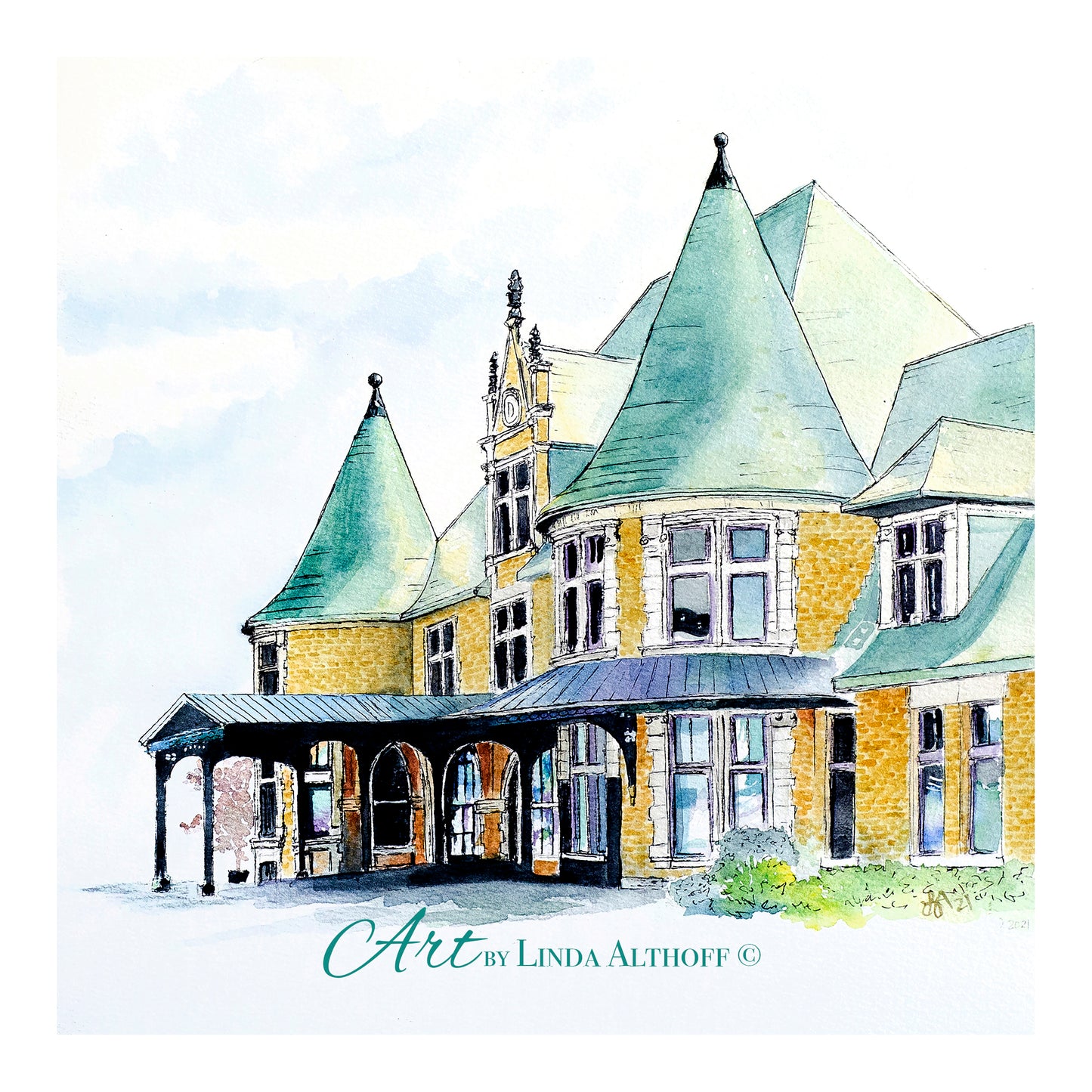 Downtown Duluth MN All Aboard Print