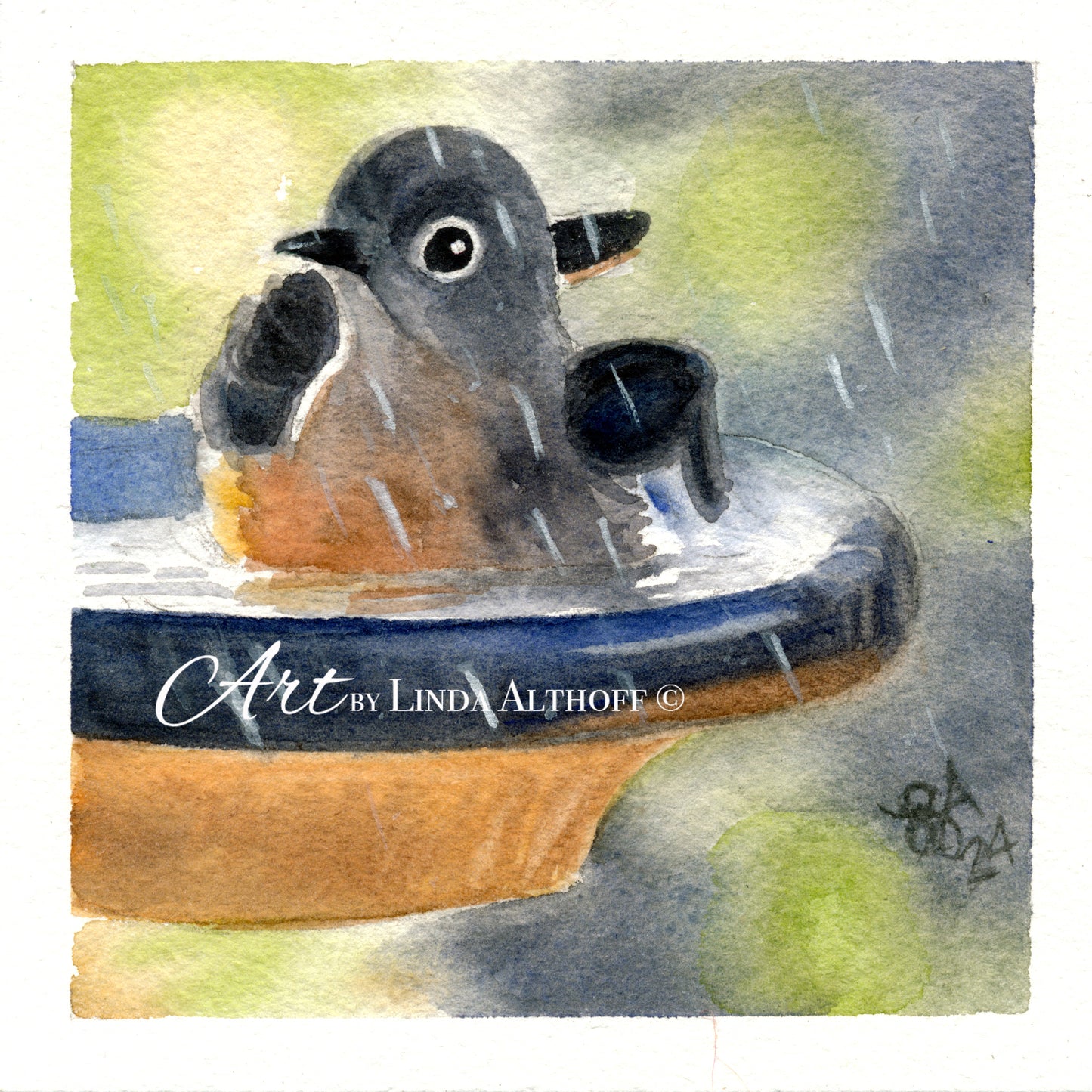 Bird Bath Print