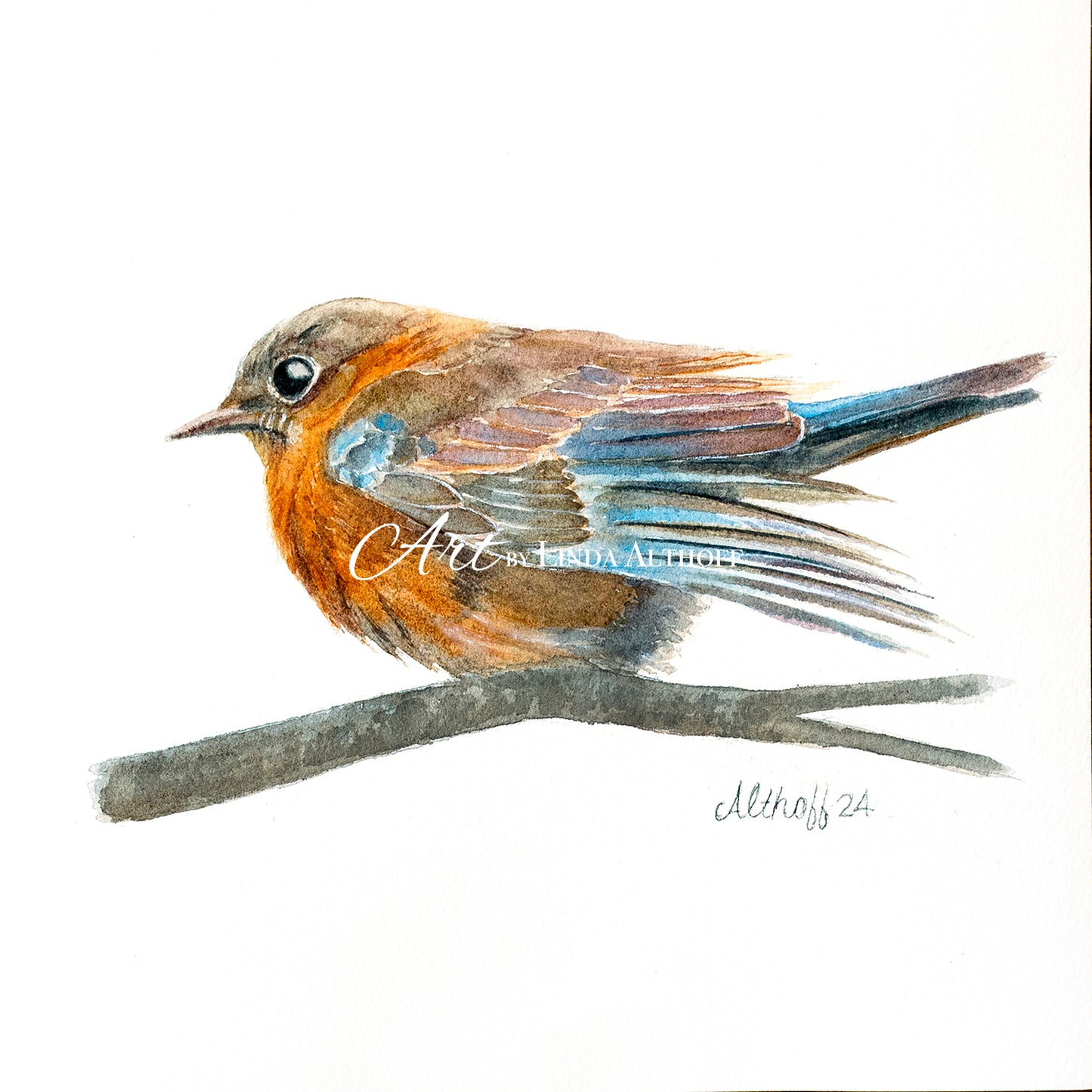 Blue Bird of Happiness Print