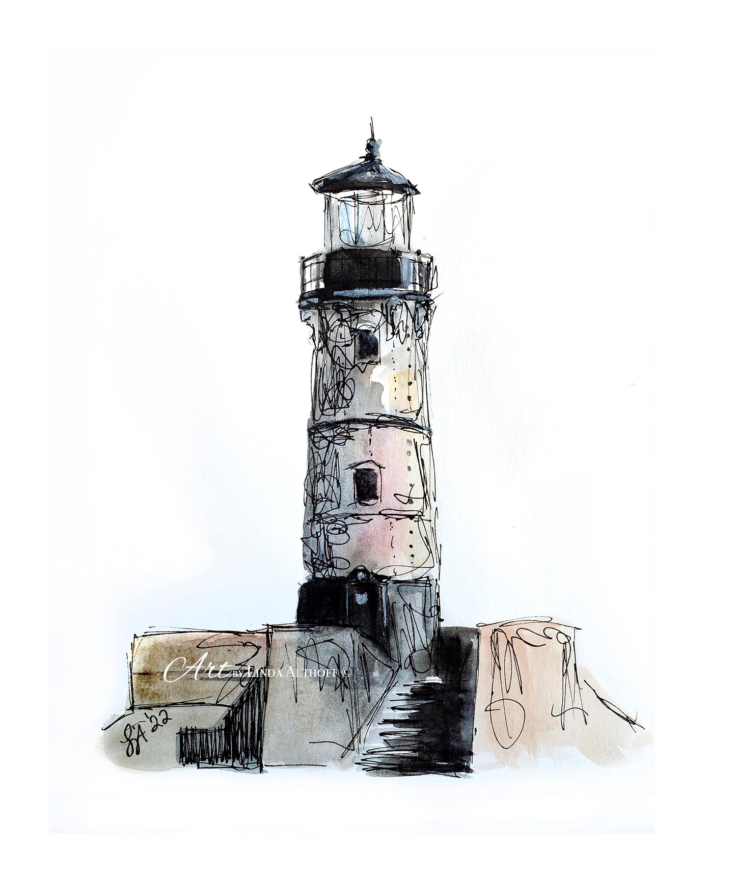 Duluth MN North Breakwater Lighthouse Print