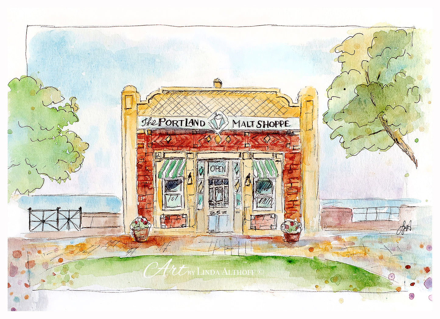 Duluth MN Portland Malt Shoppe Print