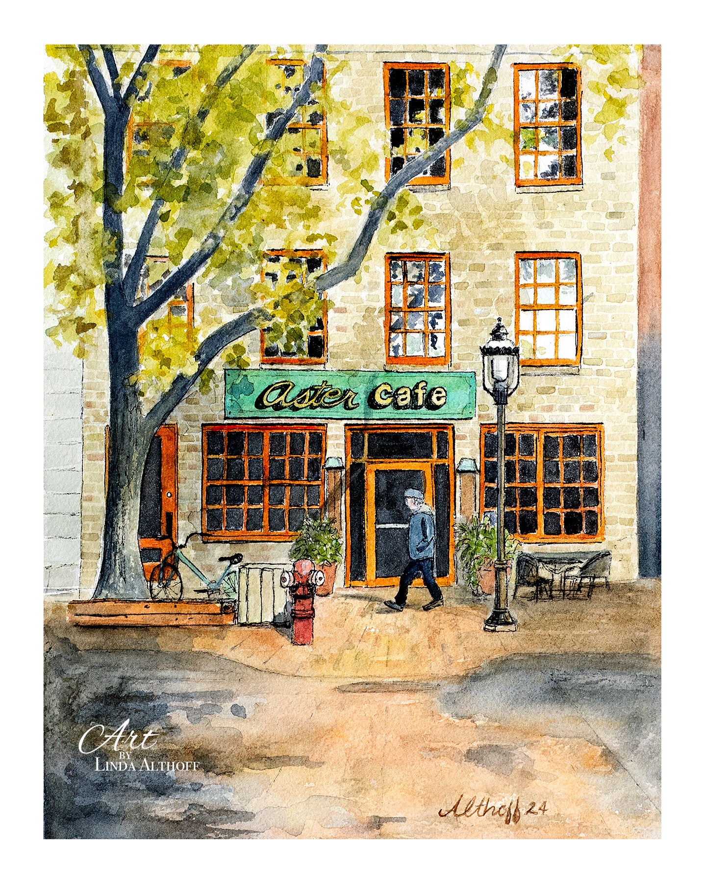Aster Cafe Print