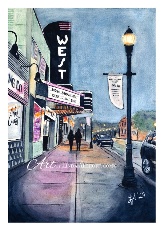 Night at the West - Print